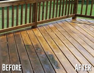 Before and After Patio Cleaning